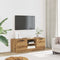 vidaXL - Tv-meubel - 102x35x36,5 - cm - bewerkt - hout - artisanaal - eikenkleur