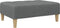 vidaXL - Voetenbank - 77x55x31 - cm - stof - donkergrijs