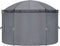 vidaXL - Prieel - met - gordijnen - 520x349x255 - cm - antracietkleurig