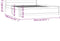 vidaXL - Bedframe - massief - hout - grijs - 140x190 - cm