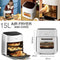 Airfryer 15L - Heteluchtfriteuse 60-200℃ - LED-touchscreen 1400W - Wit