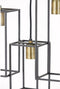 Light & Living Hanglamp Marley - Zwart - 84x15x57cm - 7L - Luxe - Hanglampen Eetkamer, Slaapkamer, Woonkamer