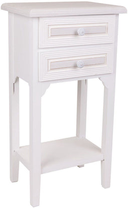 Nachtkastje Alexandra House Living Wit 26 x 69 x 37 cm