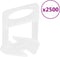 vidaXL - Nivelleerklemmen - voor - tegels - 2500 - st - 3 - mm