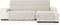 Hoes voor chaise longue met korte armleuning rechts Eysa SILVER Lichtbruin 100 x 110 x 290 cm