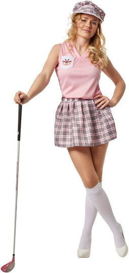 Dressforfun Vrouwenkostuum golfster S - Verkleedkleding - Schotse stijl - Korte rok met pet
