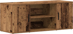 vidaXL - TV-kast - Oud - Hout - 100x35x40 - cm - Engineered - Wood
