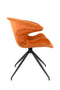 Zuiver Mia Fluweel Armstoel - Oranje - Set van 2