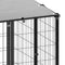 vidaXL - Hondenkennel - 6,05 - m² - staal - zilverkleurig