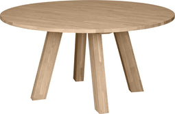 WOOOD Rhonda Eettafel XL - Rond - Eiken - Naturel - Ø150 cm