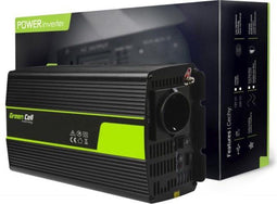 Green Cell INV08 - DC 12V naar AC 230V Omvormer - 2000W (1000W continu) met USB - Zwart