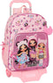 Schoolrugzak met Wielen Na!Na!Na! Surprise Fabulous Roze 33 x 42 x 14 cm
