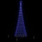 LED Kerstboom met 450 LED Blauw 138.5 x 138.5 x 399 cm Metaal
