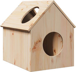 vidaXL - Kattenhuis - 41x50x50 - cm - massief - grenenhout