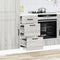 vidaXL - Keuken - onderkast - Kalmar - bewerkt - hout - grijs - sonoma - eiken