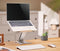 Gembird NBS-D1-03 - Opvouwbare aluminium notebookstandaard - Traploze hoogteverstelling - Zilver