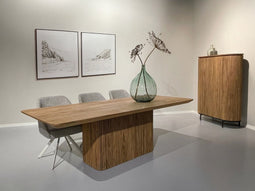 Livingfurn - Eetkamertafel Lausanne - Bruin - Teakhout - 230cm