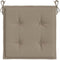 vidaXL - Tuinstoelkussens - 2 - st - 50x50x3 - cm - stof - taupe