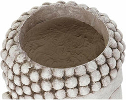 Grondlegger DKD Home Decor Lichtgrijs Boeddha Magnesium (26 x 25 x 36 cm)