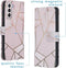 iMoshion Hoesje Geschikt voor Samsung Galaxy S21 Plus Hoesje Met Pasjeshouder - iMoshion Design Softcase Bookcase - Meerkleurig / Pink Graphic