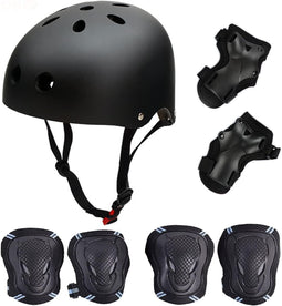 Skate Beschermingsset met Helm - Zwart - Maat M