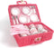 Tidlo Theeservies - Picknick set - In koffer - Roze