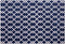 SERRES - Laagpolig vloerkleed - Blauw - 160 x 230 cm - Polyester