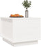 vidaXL - Salontafel - 40x50x35 - cm - massief - grenenhout - wit
