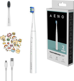 AENO DB7 - Elektrische tandenborstel - Ook voor kinderen - 3 standen - 1 Opzetborstel - 30000 tpm - 100 dagen zonder opladen - IPX7 Wit