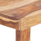 vidaXL - Eettafel - 140x70x76 - cm - massief - sheeshamhout