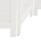 vidaXL - Kamerscherm - met - 4 - panelen - massief - paulowniahout - wit