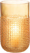 J-Line vaas Patroon - glas - oranje - small - Ø 11.5 cm