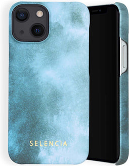 Selencia Hoesje Geschikt voor iPhone 13 Mini Hoesje - Selencia Maya Fashion Backcover - blauw