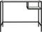 vidaXL - Computerbureau - 100x36x74 - cm - gehard - glas - witmarmerkleurig