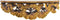 Planken DKD Home Decor Gouden Blad van een plant Hars 46 x 11,5 x 14 cm