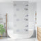 vidaXL - Doucherolgordijn - 100x240 - cm - stofbreedte - 96 - cm