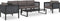 vidaXL - Hoekbank - sectioneel - met - rechterarmleuning - poly - rattan - antraciet