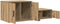 vidaXL - Opbergkast - in - Artisan - Eiken - - - 108x41x40 - cm - - - Van - Houtvezelplaat