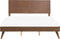 ISTRES - Tweepersoonsbed - Donkere houtkleur - 180 x 200 cm - MDF