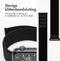 imoshion Nylon⁺ bandje - Geschikt voor Apple Watch 1, 2, 3, 4, 5, 6, 7, 8, 9, 10, SE, Ultra (2) - 44/45/46/49 mm - Zwart - One Size