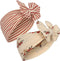 Konges slojd Bambi Basic strik / haarband GOTS - Set van 2 - Bunny Tokki / Heart - Maat 18 maand - 3 jaar