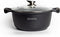 Royalty Line® BS20M Braadpan Inductie - Ø 20 cm / 2.5 Liter Soeppan Inductie - Kookpan Met Antiaanbaklaag - Pan Voor Alle Warmtebronnen - PFOA Vrij - Braadpan Met Deksel - Zwart