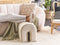 MODOC - Poef - Beige - 35 cm - Fluweel