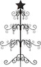 vidaXL - Kerstdecoratie - kerstboom - 90 - cm - metaal - zwart