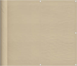vidaXL - Balkonscherm - 90x800 - cm - 100% - oxford - polyester - beige
