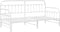 vidaXL - Ligbedframe - met - Uittrekbed - - - Wit, - 107x203 - cm, - Staal