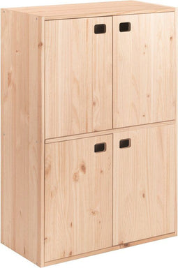 Astigarraga Dinamic - Houten Wandkast met Deuren - 2 Verstelbare Planken - 105x71cm - Bruin