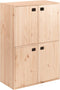 Astigarraga Dinamic - Houten Wandkast met Deuren - 2 Verstelbare Planken - 105x71cm - Bruin