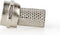 Nedis F-Connector - Recht - Male - Vernikkeld - 75 Ohm - Twist-On - Diameter kabelinvoer: 7.0 mm - Zink Legering - Zilver - 25 Stuks - Envelop