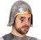 Ridder carnaval verkleed helm - kunststof - voor volwassenen - zilver - old look